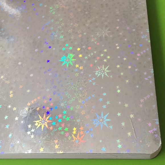 Star graphic iridescent cover composition note paper notebook 9.75 x 7.5” STARS! - Picture 3 of 9